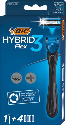 BRIJAČ MUŠKI SISTEMSKI BIC HYBRID 3 FLEX B4