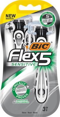 BRIJAČ BIC FLEX 5 SEN BLISTER 3/1