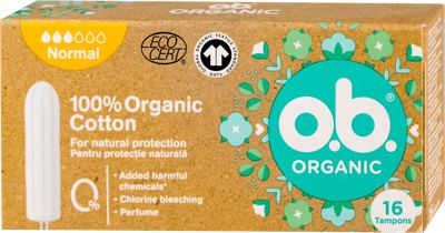TAMPONI ORGANIC NORMAL 16KOM OB J&J