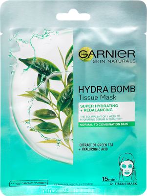 Maska za lice u maramici GARNIER Green tea