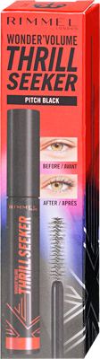 RIMMEL VOLUME THRILL SEEKER PITCH BLACK MASKARA