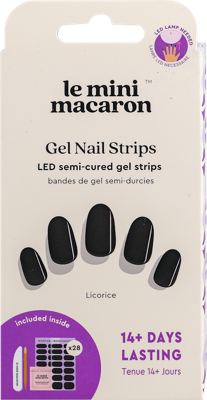 le mini macaron gel folija/nokti Licoric