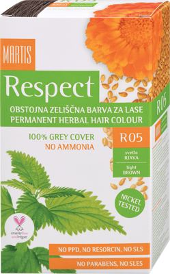 Respect boja za kosu R05 svetlo smeđa