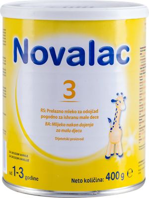 MLEKO ZA BEBE NOVALAC 3 400 GR
