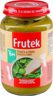 KAŠICA FRUTEK SPANAĆ/ĆURETINA 190G FRUCTAL