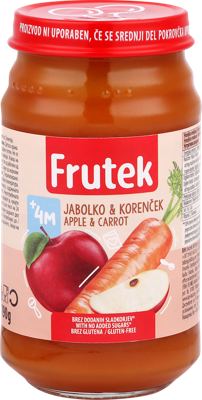 Frutek kasa sargarepa-jabuka 190g 1/6b Nectar
