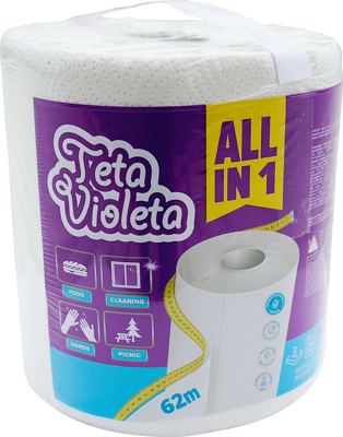 UBRUS PAPIRNI 2SL ALL IN 1 TETA VIOLETA