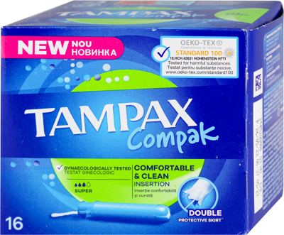 Tampax tamponi compack super #16 P&G
