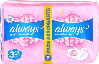 ULOŠCI ALWAYS SENSITIVE NIGHT DUO 14KOM P&G