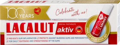 PASTA ZA ZUBE LACALUT AKTIV 75ML+LACALUT BALZAM ZA USNE GRATIS