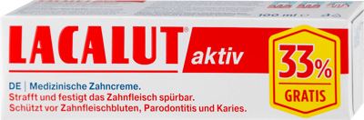 PASTA ZA ZUBE LACALUT AKTIV 100ML+33%GRATIS