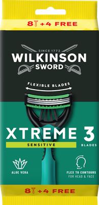 WILKINSON XTREME 3 Sensitive brijači 8+4