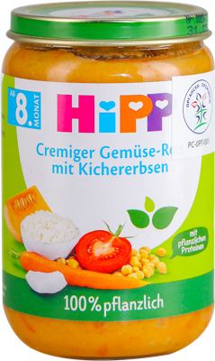 KAŠICA BIO POVRĆE - PIRINAČ SA LEBLEBIJAMA 220GR HIPP