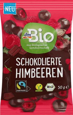 dmBio liofilizovane maline/čokoladi 50g