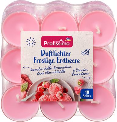 Profissimo čajne sveće jagoda 18kom