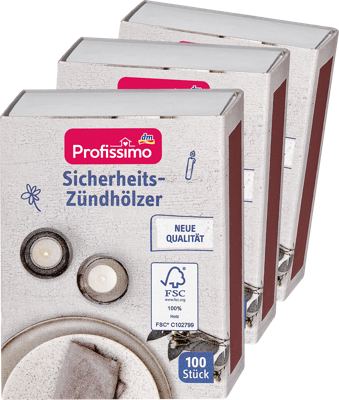 Profissimo šibice 3x100kom