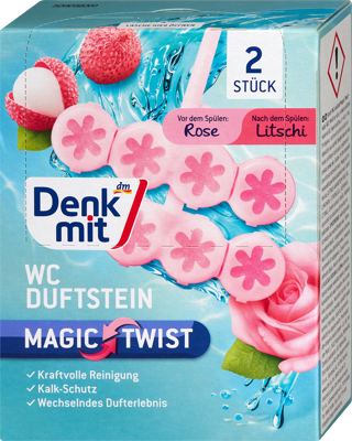 Denkmit kamen za WC Magic Twist 2x48g
