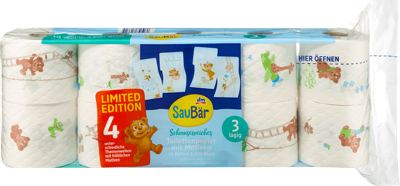 SauBär toalet papir 3-sl. 10kom