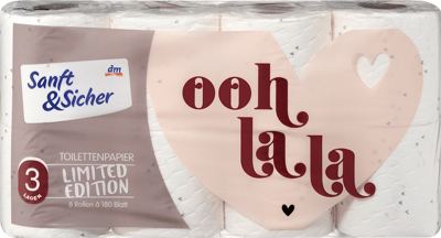 S&S toalet papir 3-sl. 8/1