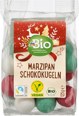 dmBio čokoladne kugle sa marcipanom 125g