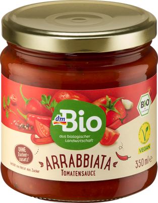 dmBio paradajz sos Arrabiata 350ml