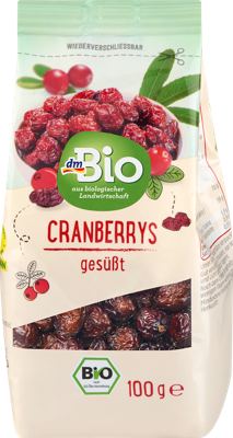 dmBio sušena brusnica 100g