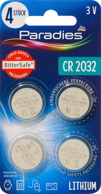 Paradies litijumske baterije CR2032 4kom
