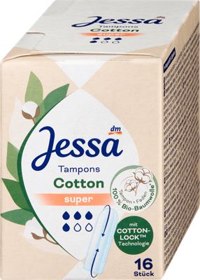 Jessa tamponi Cotton Super nature 16kom