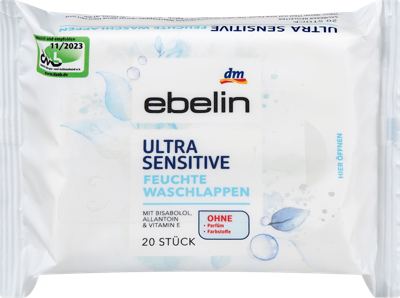ebelin vlažne krpice ultra sens. 20kom