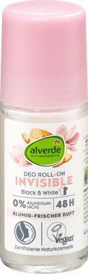 alverde deo roll-on Invisible B&W 50ml