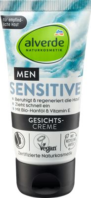 alverde MEN krema/lice Sens. Nat. 50ml