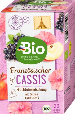 dmBio francuski čaj Cassis 20x2g