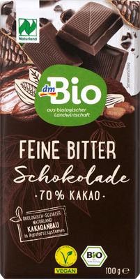 dmBio crna čokolada 70% kakaa 100g