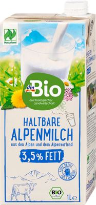 dmBio dugotr. alpsko org. mleko 3,5% 1l