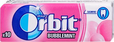 Zvaka ORBIT bubblemint 14g Wrigley 30