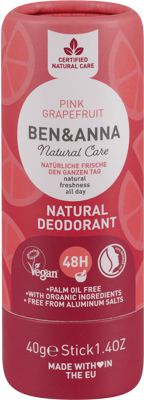 DEZODORANS U STIKU NATURAL BEN & ANNA - PINK GRAPEFRUIT 40G