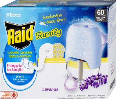 APARAT I DOPUNA TEČNOST 60 NOĆI FAMILY RAID 36ML