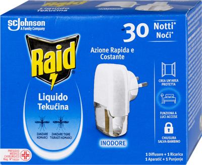 APARAT I DOPUNA TEČNOST 30 NOĆI RAID 21ML