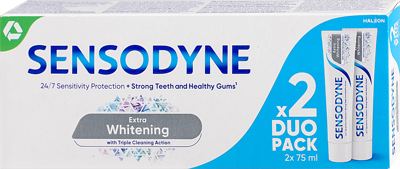 PASTA ZA ZUBE SENSODYNE EXTRA WHITENING 2X75ML GSK