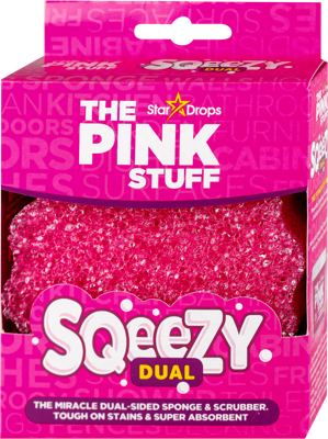 The Pink Stuff dual scrubber i sundjer