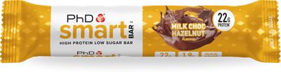 PhD smart BAR mlečna čokolada lešnik 64g