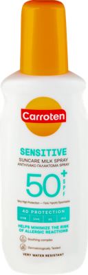 MLEKO ZA SUNČANJE SPREJ SENSITIVE SPF50+200ML CARROTEN