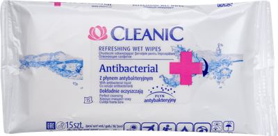 MARAMICE VLAŽNE ANTIBACTERIAL 15KOM CLEANIC