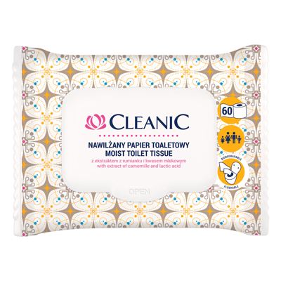 TOALETNI PAPIR VLAŽNI CLEANIC 60/1