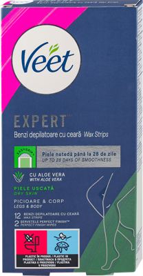 TRAKE ZA DEPILACIJU ZA NOGE ALOE VERA 12 KOM VEET