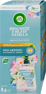 AIRWICK AF KOMPLET SPRING BREEZE ISLAND VANILA 228ML