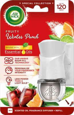 OSVEŽIVAČ AIRWICK EL. KOMPLET WINTER PUNCH 19ML RB