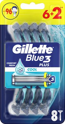 Gillette Blue3 brijač cool 6kom+2gratis