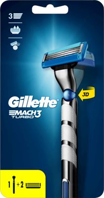 Gillette MACH3 turbo brijač drš.+2dopune
