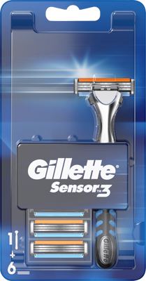 GILLETTE sensor 3 razors 6UP